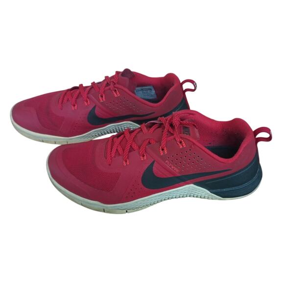 NIKE METCON 1 FLYWIRE CROSS TRAINING SHOE 704688 616 MENS 11.5 RED - Picture 1 of 15